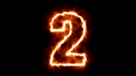 1---one-hot-burning-number-on-black-background