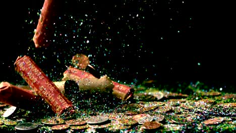 slow-motion-falling-coin-rolls-and-confetti