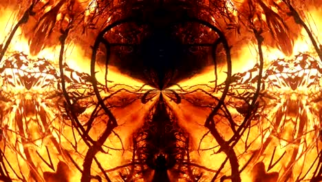 Abstract-Composition-of-Burning-Branches-on-Fire