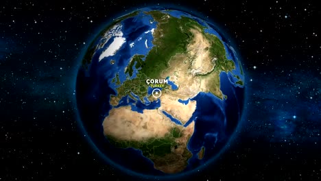 EARTH-ZOOM-IN-MAP---TURKEY-CORUM