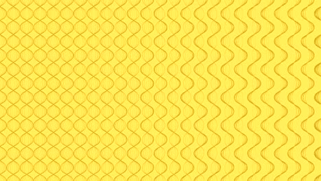 Zigzag-de-onda-línea-Resumen-gira-móvil-color-ilustración-marrón-sobre-fondo-amarillo-sin-fisuras-bucle-de-animación-4K-con-espacio-de-copia