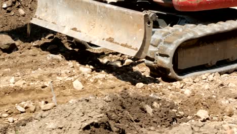 Excavator-working-on-street