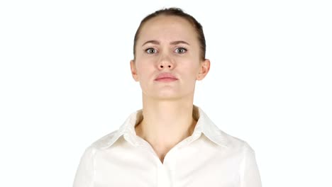 Woman-Expressing-Anger,-White-Background