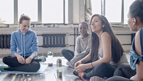 Women-Sitting-in-Circle-and-Chatting