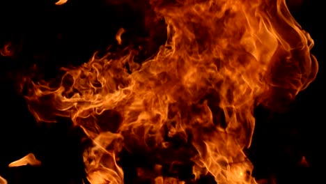 Fire-explosion-in-slowmotion,-shooting-with-high-speed-camera.