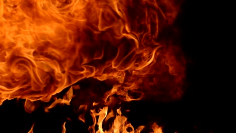 Fire-explosion-in-slowmotion,-shooting-with-high-speed-camera.