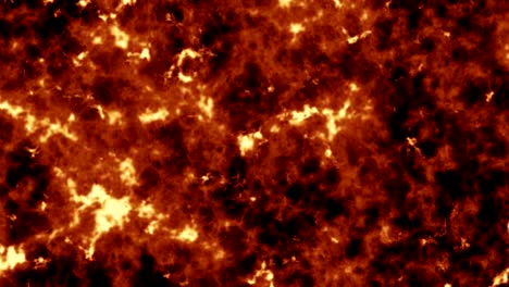 4K-Realistic-Sun-surface-with-solar-flares,-Burning-of-the-sun-isolated-on-black-with-space-for-your-text-or-logo.-Motion-graphic-and-animation-background.