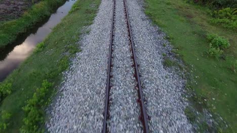 4K-footage-of-railway