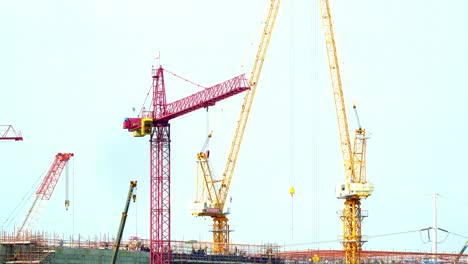 Crane-building-site