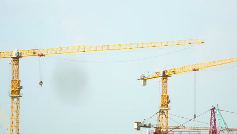 Crane-building-site