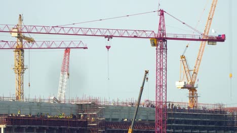 Crane-building-site