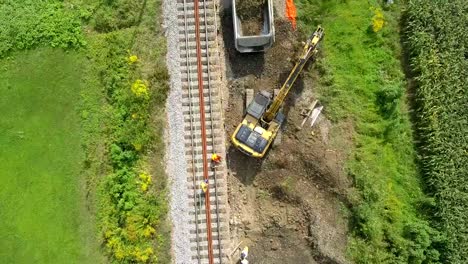 Railway-reconstruction-site