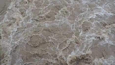 The-Serio-river-swollen-after-heavy-rains.-Province-of-Bergamo,-northern-Italy