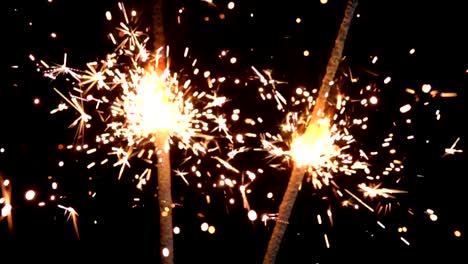 Bengal-fire-on-a-black-background-burning-in-slow-motion