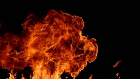 Fire-explosion-in-slowmotion,-shooting-with-high-speed-camera.