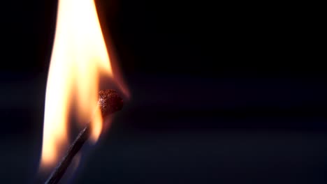 Burning-Match-And-Flame.-Safety-Match-close-up-on-a-black-background