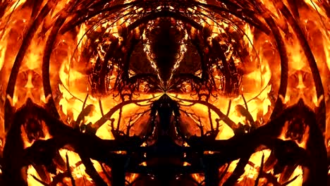 Abstract-Composition-of-Burning-Branches-on-Fire