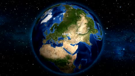 EARTH-ZOOM-IN-MAP---TURKEY-IGDIR