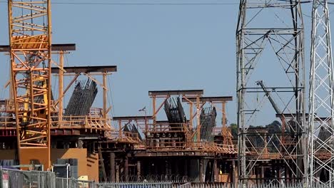 Cranes-on-a-construction-site