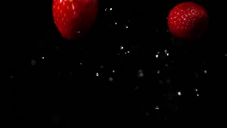 Falling-of-strawberry.-Slow-motion.