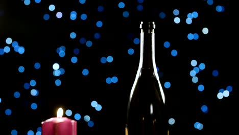 Brindis-con-champagne-y-una-luz-de-las-velas