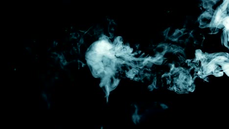 white-smoke-on-black-isolated-background