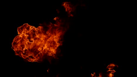 Fire-explosion-in-slowmotion,-shooting-with-high-speed-camera.