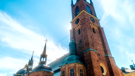 Riddarholmen-Church-Stockholm-Sweden-Time-Lapse