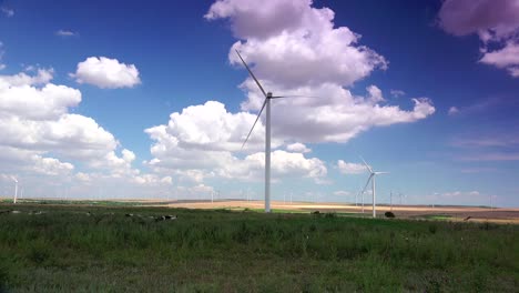 Cluster-of-wind-turbines-creating-clean-&-renewable-energy,