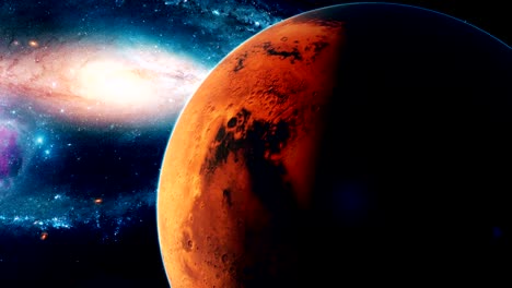 Realistische-schönen-Planeten-Mars-aus-dem-Deep-space