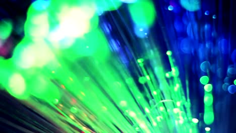 Close-up-of-colorful-fiber-optics