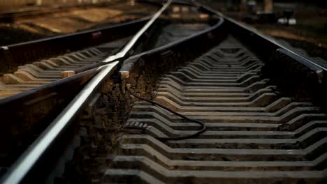 Eisenbahn.-Eisenbahnschienen-für-Züge