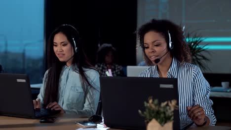 People-working-in-call-center-at-night