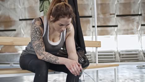 Sweaty-Woman-Resting-after-Jumping-Rope-Exercise