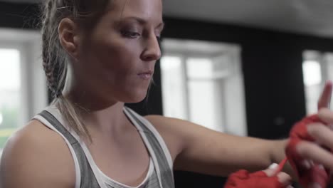 Young-Girl-Preparing-for-Boxing-Workout