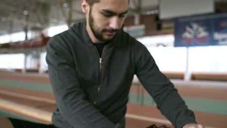 Sportsman-Getting-Ready-for-Practice