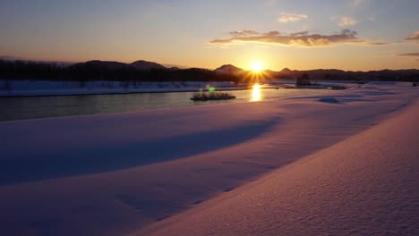 Dramatischen-Sonnenuntergang-Winter-Szene-Zeitraffer-4k-Auflösung-Aufnahmen