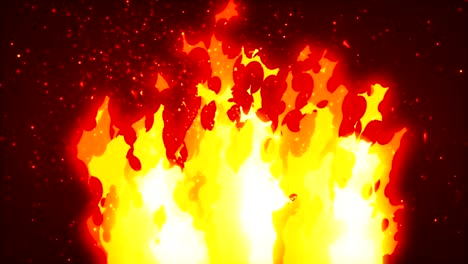 Abstract-CGI-motion-graphics-with-cartoon-fire