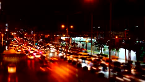 Abstract-blurred-traffic-jam-at-Rama-IV-road