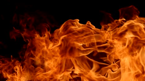 Real-fire-flame-in-slowmotion,-shooting-with-high-speed-camera.