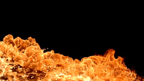 Real-fire-flame-in-slowmotion,-shooting-with-high-speed-camera.