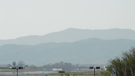 Passenger-airplane-taking-off-from-runway-of-airport