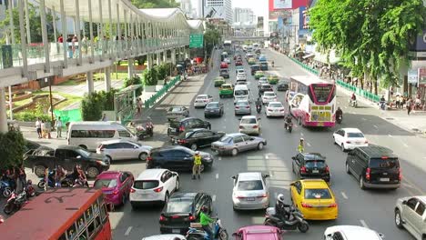 Atasco-de-tráfico-en-la-ciudad-de-Bangkok