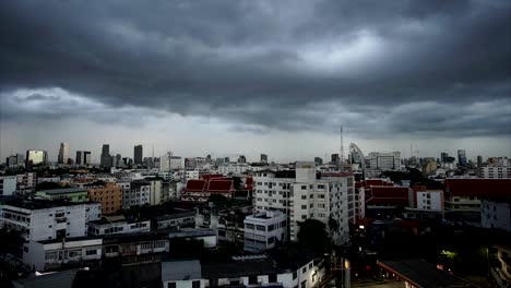 Time-Lapse-dunkle-Wolke-Sturm-vor-Regen