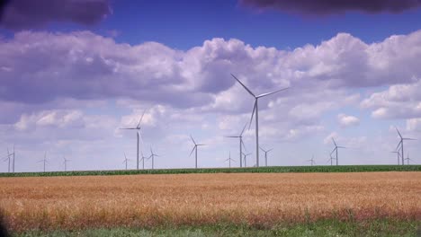 Cluster-of-wind-turbines-creating-clean-&-renewable-energy,