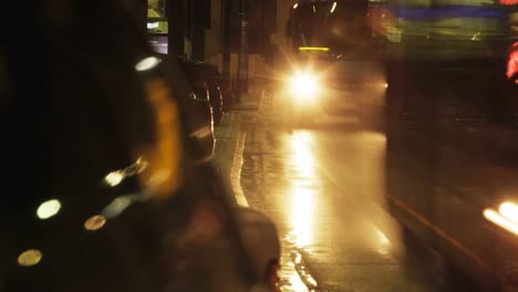 Cars-Moving-in-Opposite-Directions-on-a-Street.-Time-Lapse