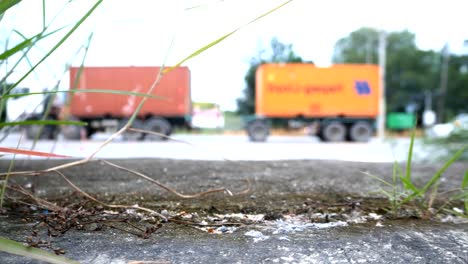 Side-view-of-Traffic-road