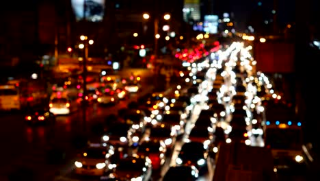 Abstract-blurred-congestion-traffic-at-Rama-IV-road