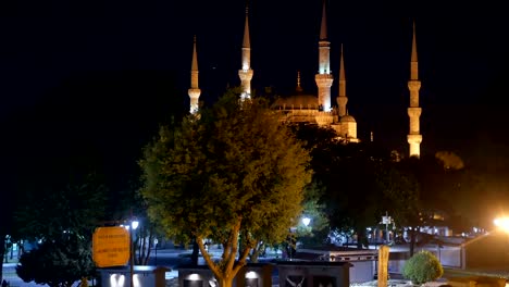 Nacht-Park-Touristen-Islam