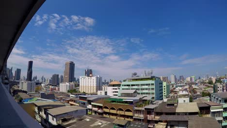 Tiempo-transcurrido-Skyline-Bangkok,-Tailandia